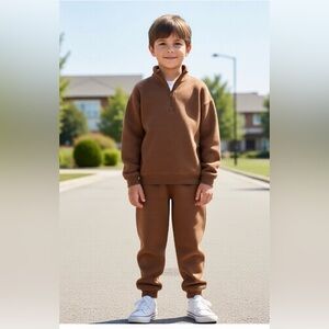 GAP Kids Brown Zip Up Matching Set